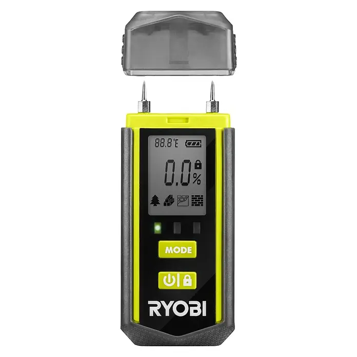 Ryobi Feuchtigkeitsmessgerät RBPINMM1 - Geeignet für: Baumaterialien/Holz - Vorderansicht
