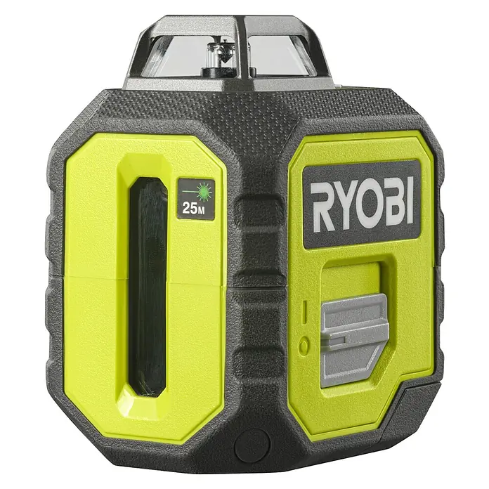 Ryobi ONE+ Kreuzlinienlaser 360° RB360GLL - Max. Arbeitsbereich: 25 m - Diagonale Ansicht