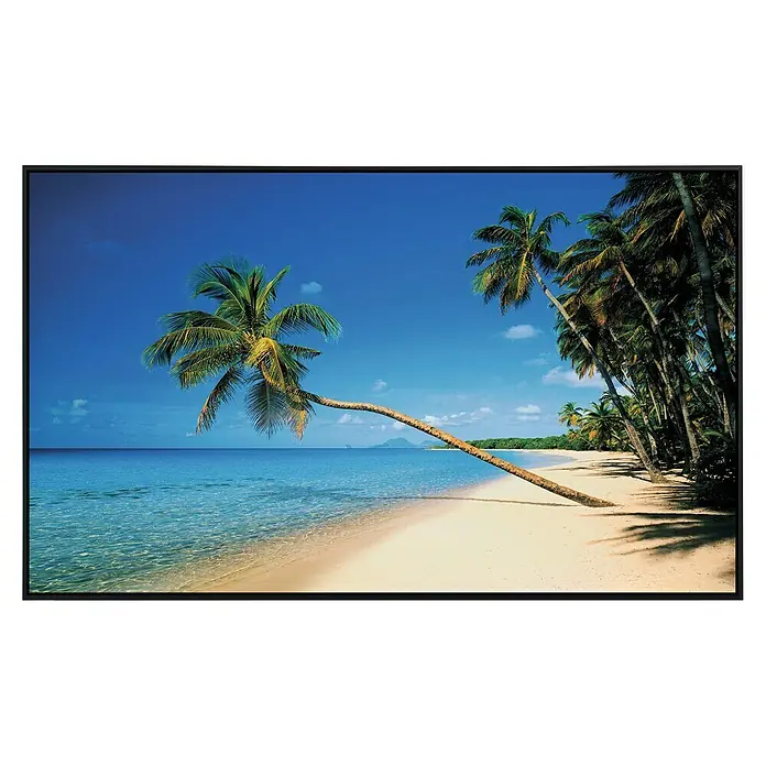Papermoon Infrarot-Bildheizkörper Leaning Palms - 60 x 60 cm, 350 W - Draufsicht