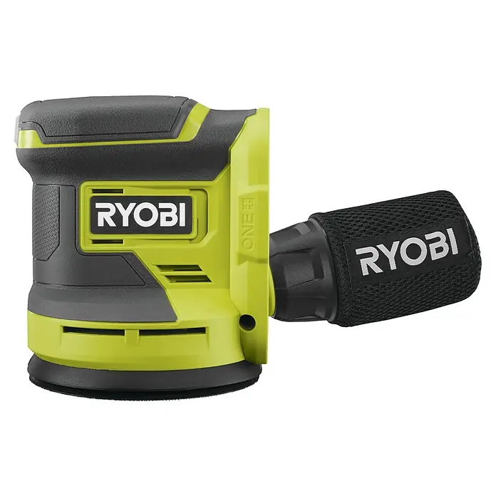 Ryobi ONE+ Akku-Exzenterschleifer RROS18-0 - 18 V, Ohne Akku, Durchmesser Schleifteller: 125 mm - Linke Seitenansicht