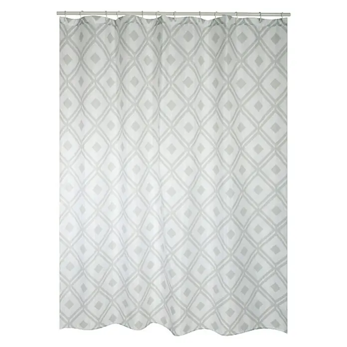 Venus Cortina de baño textil Mérida - An x Al: 180 x 200 cm, Gris