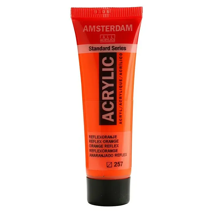 Talens Amsterdam Pintura acrílica Standard - Anaranjado reflex, 20 ml, Tubo