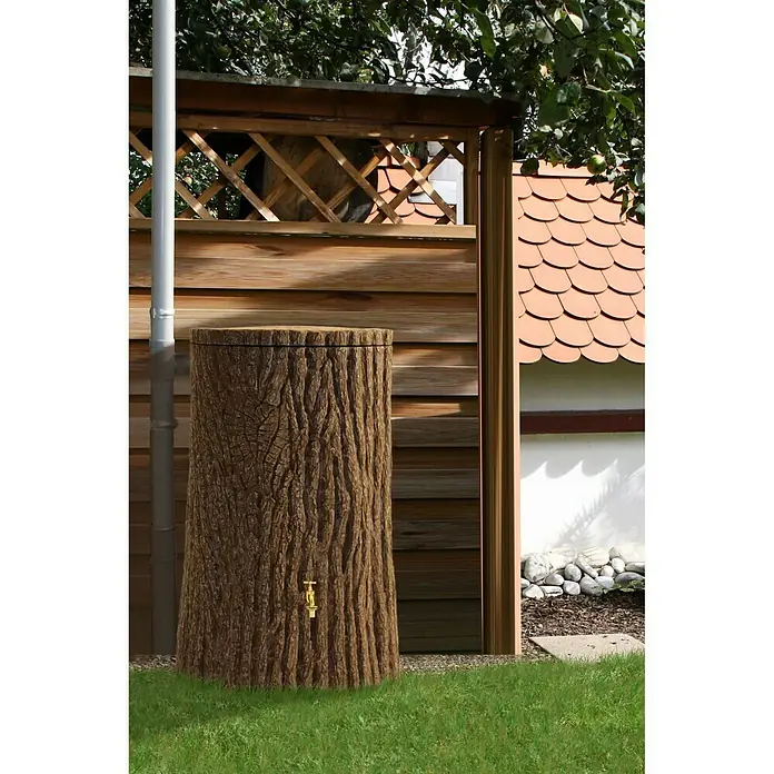 Regentonne Evergreen Lite - 300 l, Dunkelbraun - Stimmungsaufnahme
