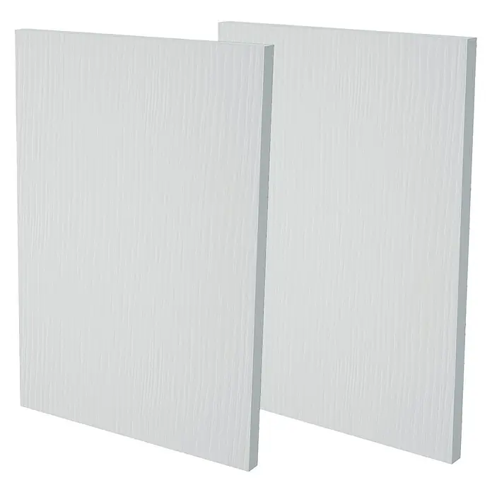 Top Elba Frontal mueble cocina - An x Al: 39,7 x 17,3 cm, Blanco mate, 2 uds. - Vista angular