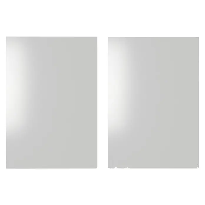 Top Elba Frontal mueble cocina - An x Al: 59,7 x 17,3 cm, Blanco brillo, 2 uds. - Vista frontal