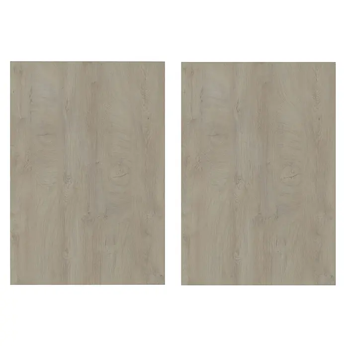 Top Elba Frontal mueble cocina - An x Al: 99,7 x 17,3 cm, Roble claro, 2 uds. - Vista frontal