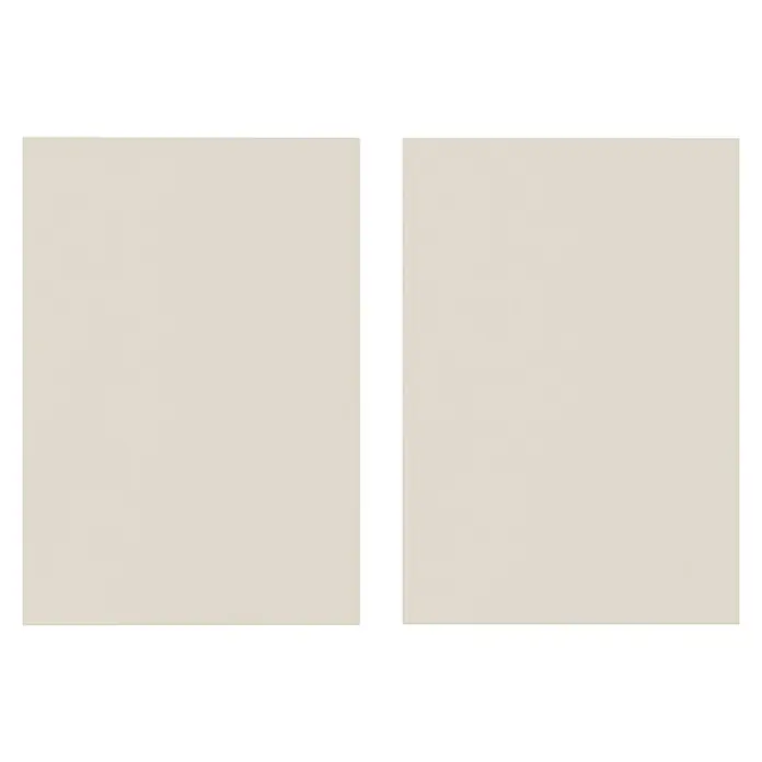 Top Elba Frontal mueble cocina - An x Al: 39,7 x 17,3 cm, Visón claro mate, 2 uds. - Vista frontal