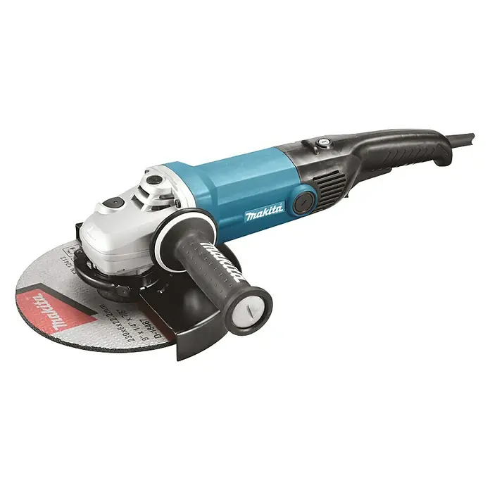 Makita Haakse slijper GA9012CF01 - 2.000 W, Schijfdiameter: 230 mm, Onbelast toerental: 6.000 tpm - Diagonaal zicht