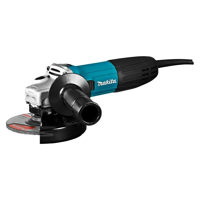 Makita Haakse slijper GA5030RK - 720 W, Schijfdiameter: 125 mm, Onbelast toerental: 11.000 tpm - Diagonaal zicht