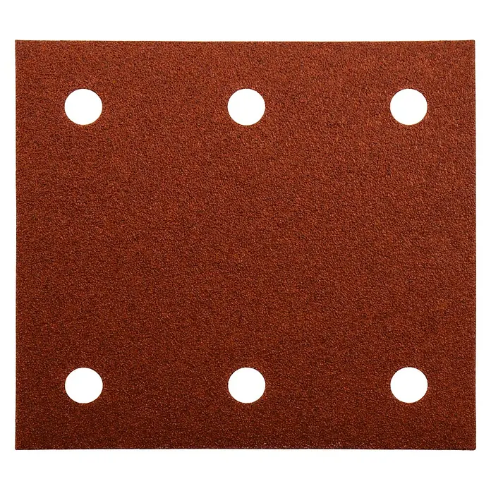 Makita Schuurbladen Red Velcro 102 x 114 - Korreling: 120, 10 st., Geperforeerd - Vooraanzicht