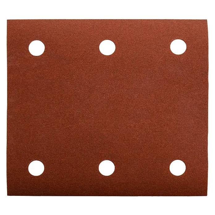 Makita Schuurbladen Red Velcro 102 x 114 - Korreling: 240, 10 st., Geperforeerd - Vooraanzicht