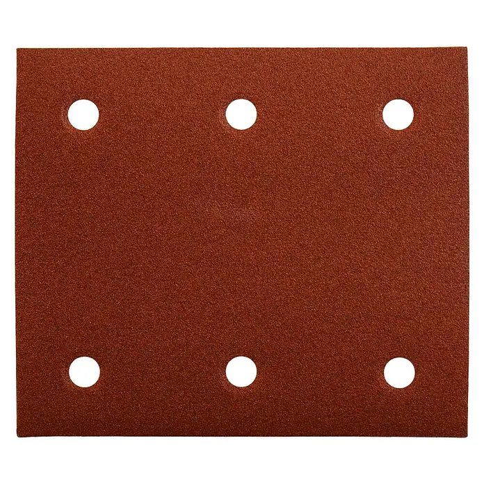 Makita Schuurbladen Red Velcro 102 x 114 - Korreling: 180, 10 st., Geperforeerd - Vooraanzicht