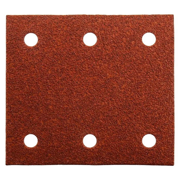 Makita Schuurbladen Red Velcro 102 x 114 - Korreling: 60, 10 st., Geperforeerd - Vooraanzicht