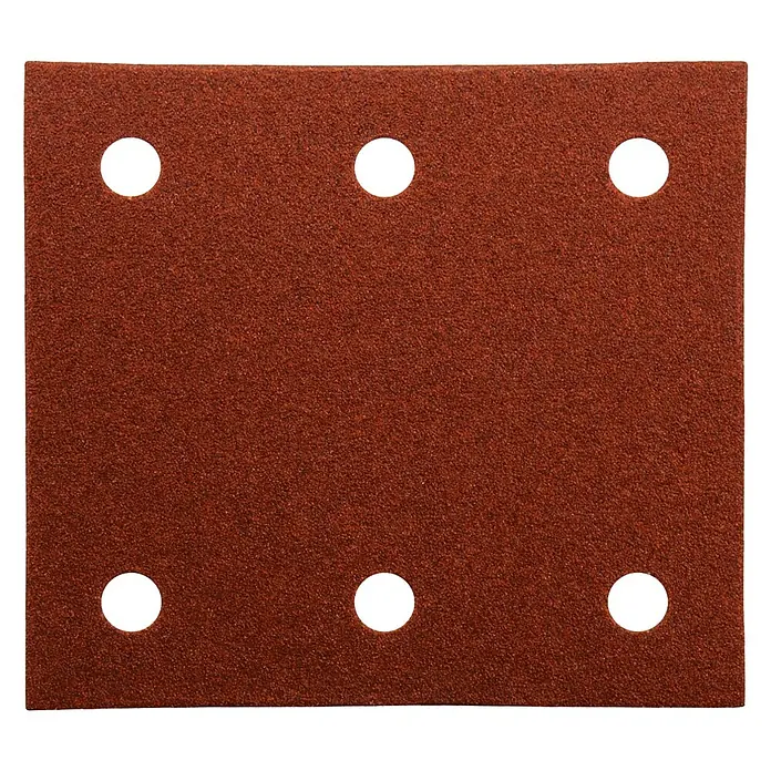 Makita Schuurbladen Red Velcro 102 x 114 - Korreling: 100, 10 st., Geperforeerd - Vooraanzicht