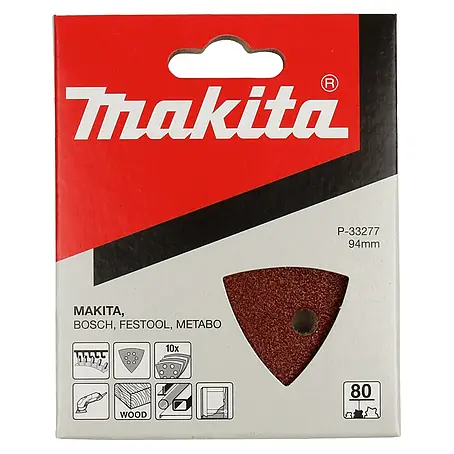 Makita  Schuurbladen 94 mm red velcro