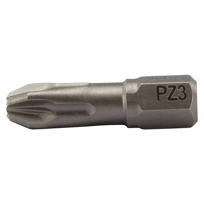 Makita Bit Pozidriv Torsion - 25 mm, PZ 3 - Vooraanzicht