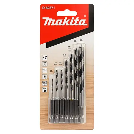 Makita  Houtborenset 1/4" zeskant