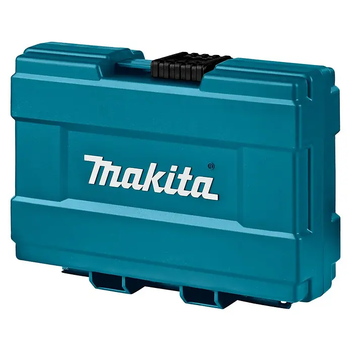 Makita Bitset kunststof cassette - 43 -delig - Diagonaal zicht