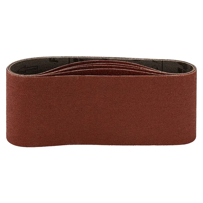 Makita Schuurband Red - 457 x 76 mm, Korreling: 80, 5 st. - Diagonaal zicht