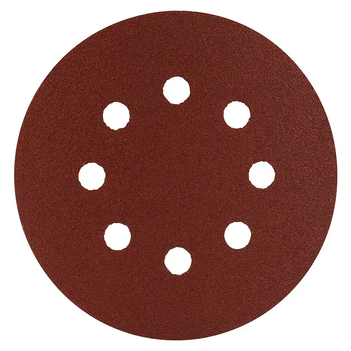 Makita Schuurschijf Red Velcro - Diameter: 125 mm, 120 - Vooraanzicht