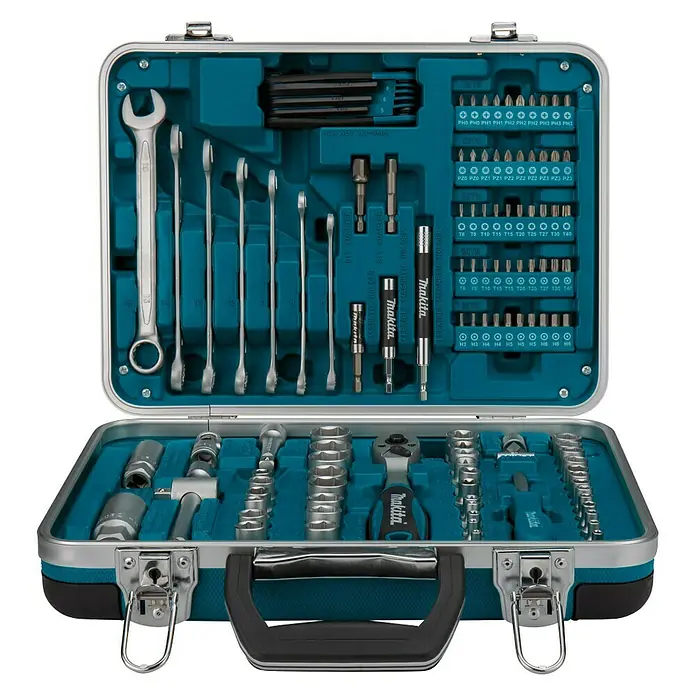 Makita Multifunctionele gereedschapsset P-90635 - 118 -delig - Vooraanzicht