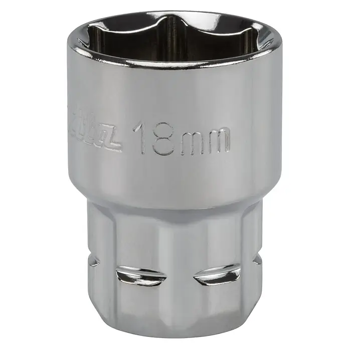 Makita Dopsleutelinzetstuk 6-GL - Sleutelbreedte: 18 mm - Vooraanzicht