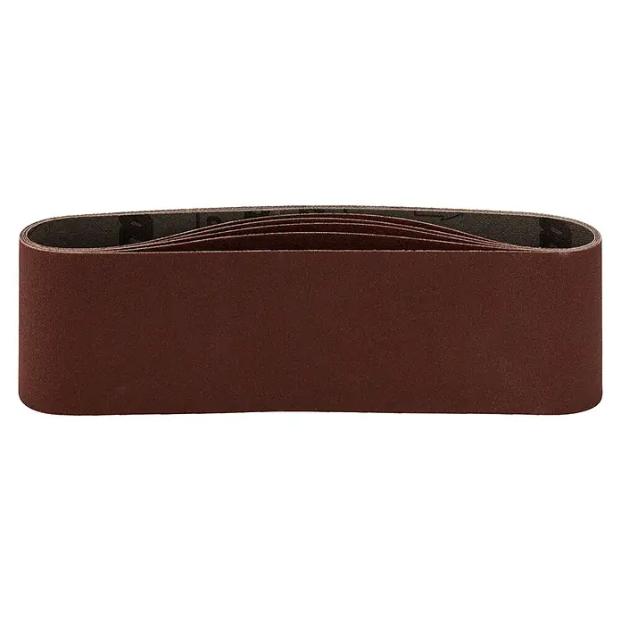 Makita Schuurband Red - 610 x 76 mm, Korreling: 120, 5 st. - Diagonaal zicht