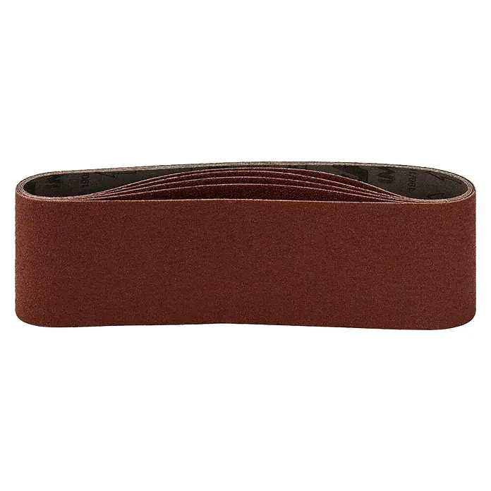 Makita Schuurband Red - 610 x 76 mm, Korreling: 60, 5 st. - Diagonaal zicht