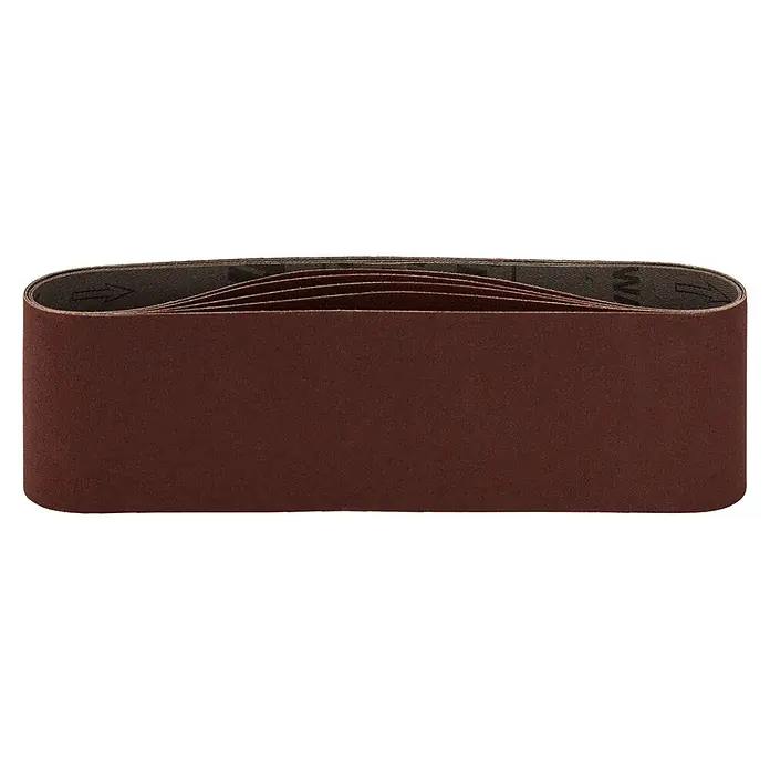 Makita Schuurband Red - 610 x 76 mm, Korreling: 150, 5 st. - Diagonaal zicht