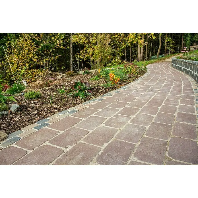 Seesteiner Pflasterstein - L x B x H: 26 x 15,6 x 5 cm, Beton, Rot - Stimmungsaufnahme