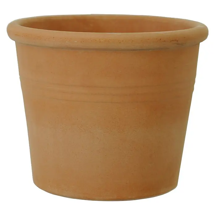 Tegla za cvijeće - Maks. vanjski promjer: 38 cm, prirodni materijali, Terakota - Pogled sprijeda