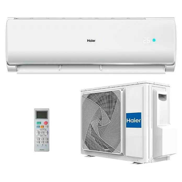 Haier Inverterski klima-uređaj Active - Maksimalni kapacitet hlađenja po uređaju u W: 3.200 W, Maksimalna snaga grijanja u W: 3.400 W, R32 - Pogled sprijeda