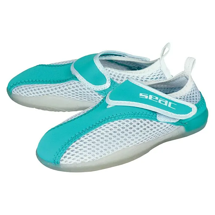 Seac Sub Calzado de neopreno Rainbow - 32, Neopreno, Cierre ajustable, Azul/Blanco