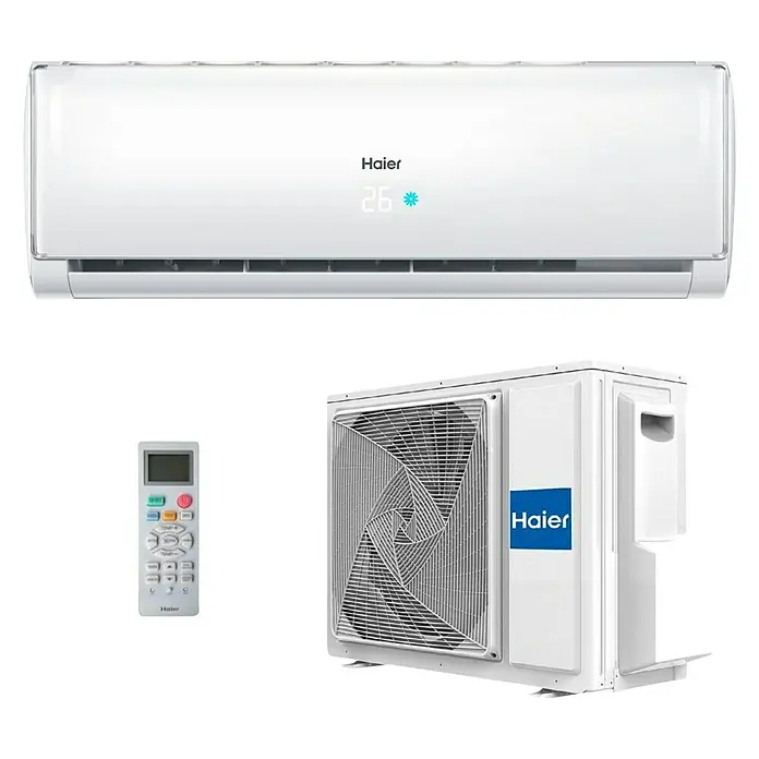 Haier Inverterski klima-uređaj Tundra - Maksimalni kapacitet hlađenja po uređaju u W: 3.700 W, Maksimalna snaga grijanja u W: 3.700 W, R32 - Pogled sprijeda