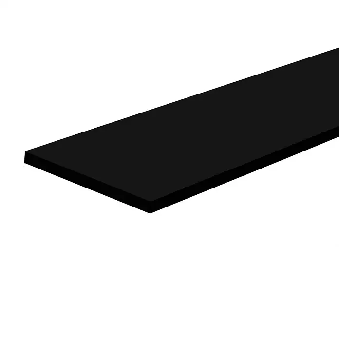 Zidna polica - Crna, D x Š x D: 1.200 x 300 x 18 mm - Detaljan prikaz