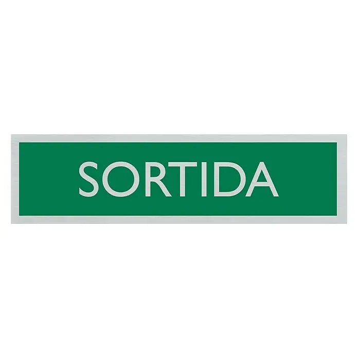 Pickup Rótulo catalán - Plateado, Motivo: Salida