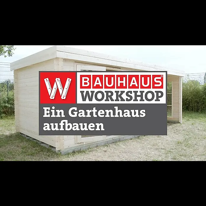 Wolff Finnhaus Gartenhaus Relax Lounge B - 6,45 x 3,14 m, Wandstärke: 28 mm, Anthrazit, Weiß