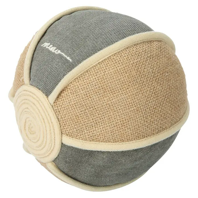 Beeztees Designed by Lotte Juguete para gato Pelota Jutis - Diámetro: 15 cm - Vista angular