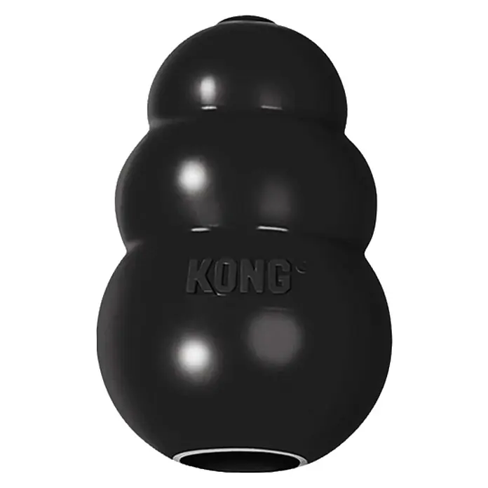 Kong Juguete para perros Extreme - Largo: 7 cm, Caucho, Negro - Vista frontal