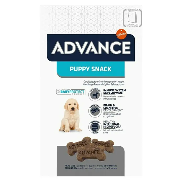 Affinity Snack para perros Advance Puppy - 150 g, Alimentos suplementarios, 2 meses - 12 meses - Vista frontal