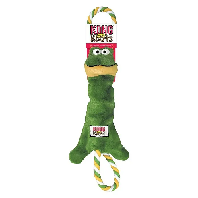 Karlie Juguete para perros Tugger Knots Frog - Felpa, Largo: 38 cm - Vista frontal