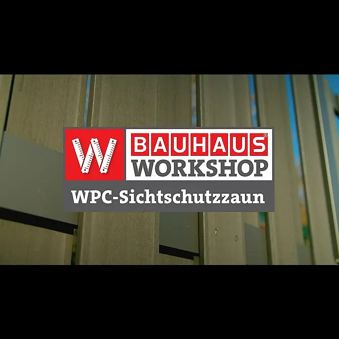 Sichtschutzelement Ibiza II - 90 x 180/90 cm, Anthrazit - BAUHAUS Workshop - WPC-Sichtschutzzaun aufstellen 