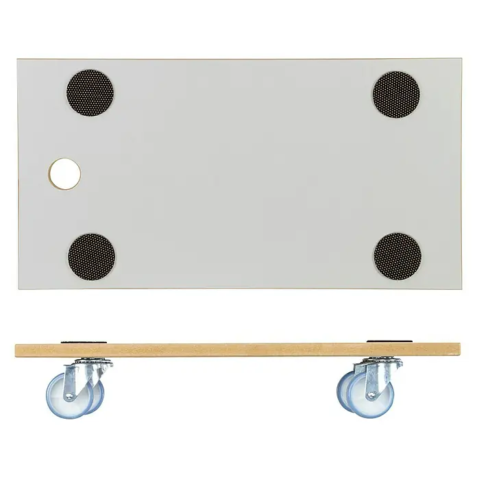 Wagner System Transportroller MM 1318 - L x B x H: 575 x 300 x 100 mm, Traglast: 200 kg - Ansicht von unten