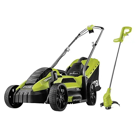 Ryobi  Cortacésped eléctrico + recortabordes RLM13E33S