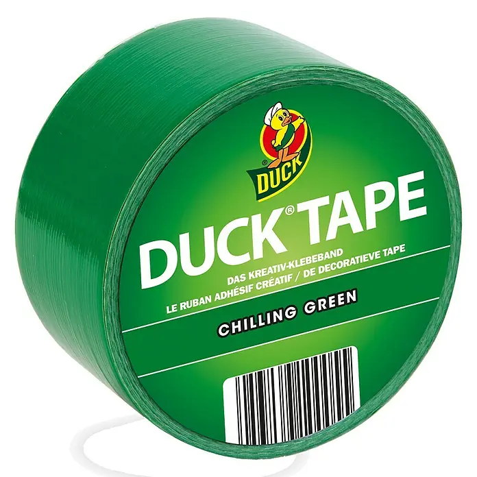 Duck Tape Kreativklebeband - Chilling Green, 9,1 m x 48 mm - Linke Seitenansicht