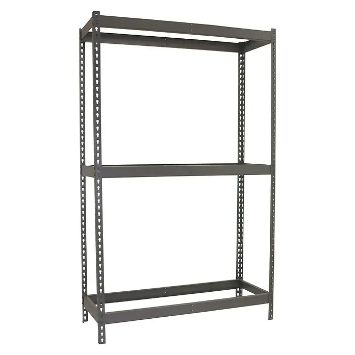 Simonrack Ecoforte Estructura de estantería - L x An x Al: 60 x 180 x 200 cm, Capacidad de carga: 400 kg/balda, Número de baldas: 3 ud., Gris - Vista angular