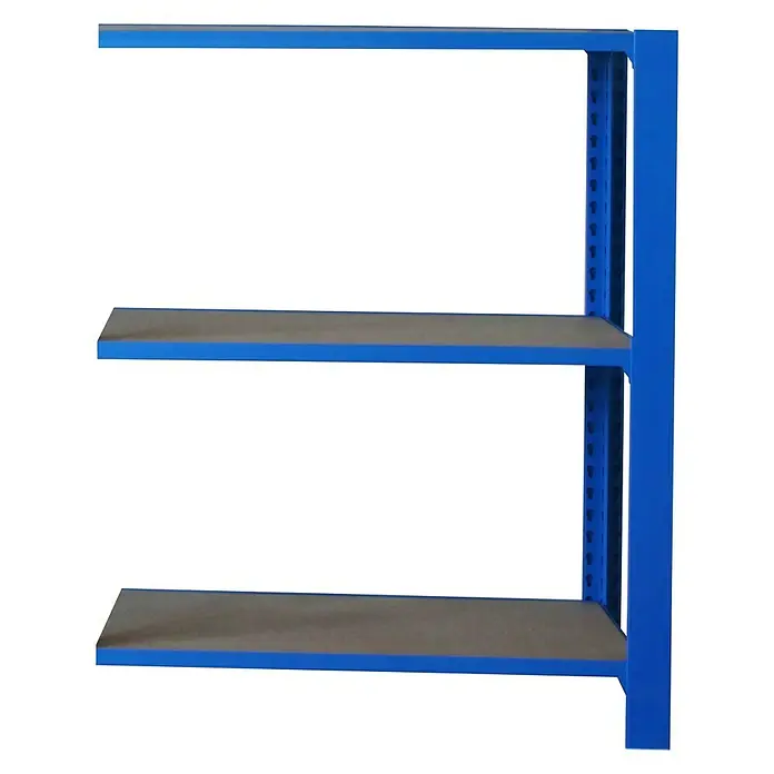 Simonrack Simonoffice Estantería para archivadores Officlick Wood Adicional - L x An x Al: 30 x 90 x 100 cm, Capacidad de carga: 200 kg/balda, Número de baldas: 3 ud., Azul/MDF - Vista frontal