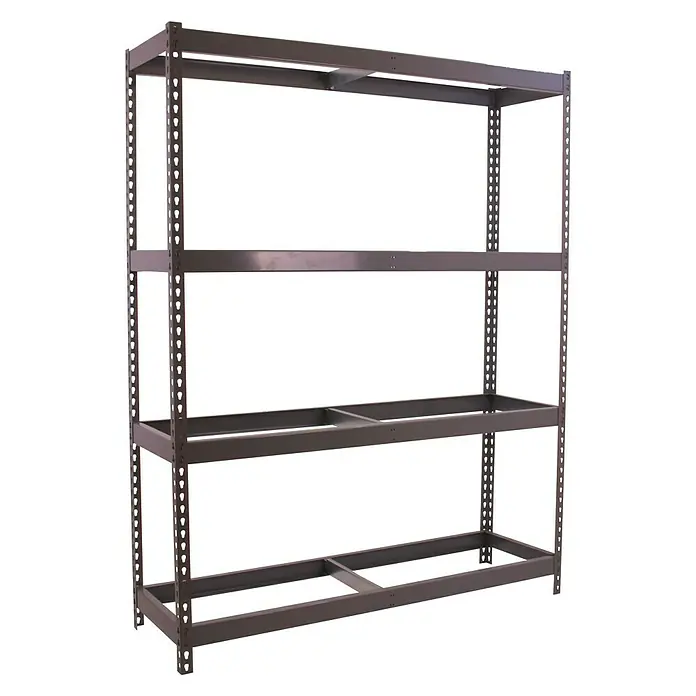Simonrack Ecoforte Estructura de estantería - L x An x Al: 45 x 150 x 200 cm, Capacidad de carga: 400 kg/balda, Número de baldas: 4 ud., Gris - Vista angular