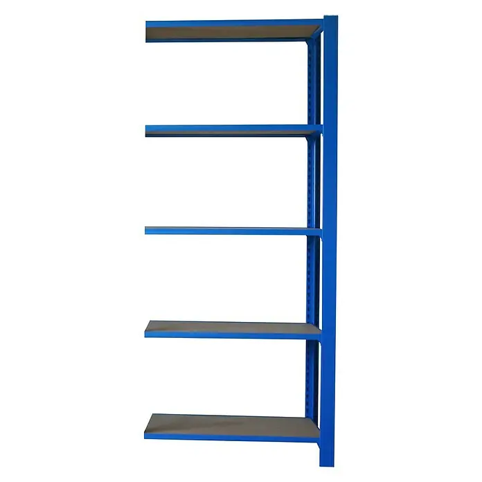 Simonrack Simonoffice Estantería para archivadores Officlick Wood Adicional - L x An x Al: 40 x 90 x 210 cm, Capacidad de carga: 200 kg/balda, Número de baldas: 5 ud., Azul/MDF - Vista frontal