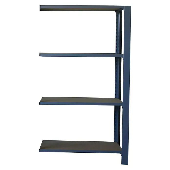 Simonrack Simonoffice Estantería para archivadores Officlick Wood Adicional - L x An x Al: 30 x 90 x 150 cm, Capacidad de carga: 200 kg/balda, Número de baldas: 4 ud., Gris/MDF - Vista frontal